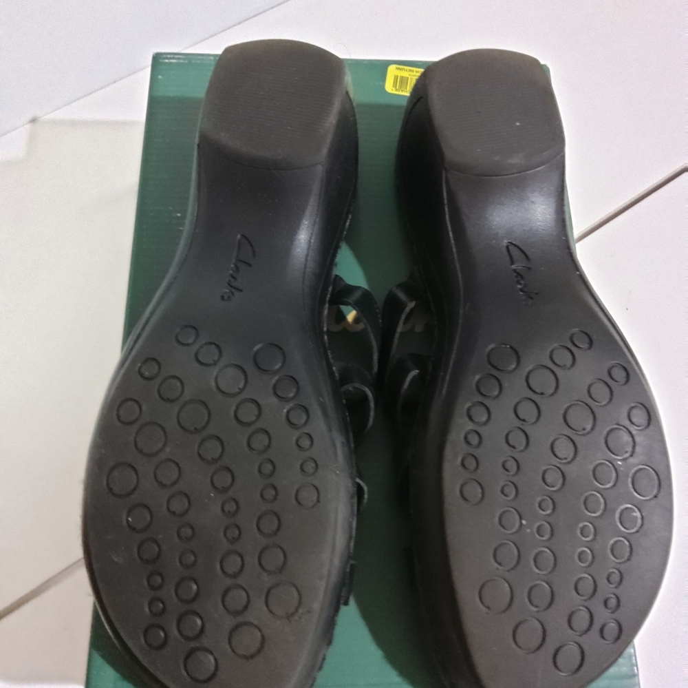🌷CLARKS STEFFI BLACK 9 1/2 M - Picture 4 of 6